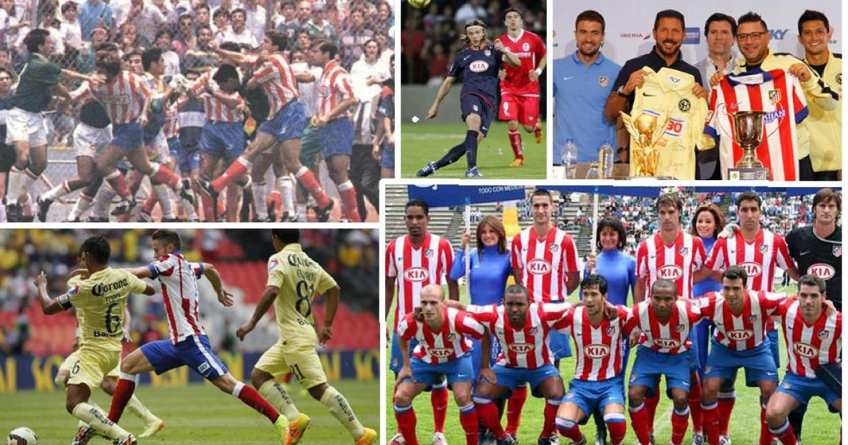 Las giras del Atlético de Madrid en México